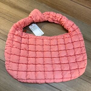 NWT Urban Expressions Shoulder Bag Purse Pink Salmon Nylon‎